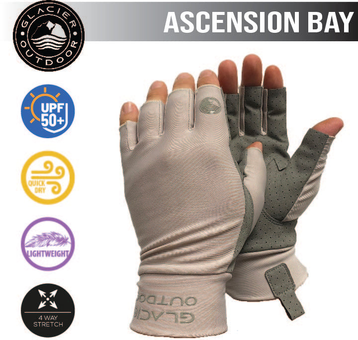 Ascension Bay Sun Glove - Light Gray