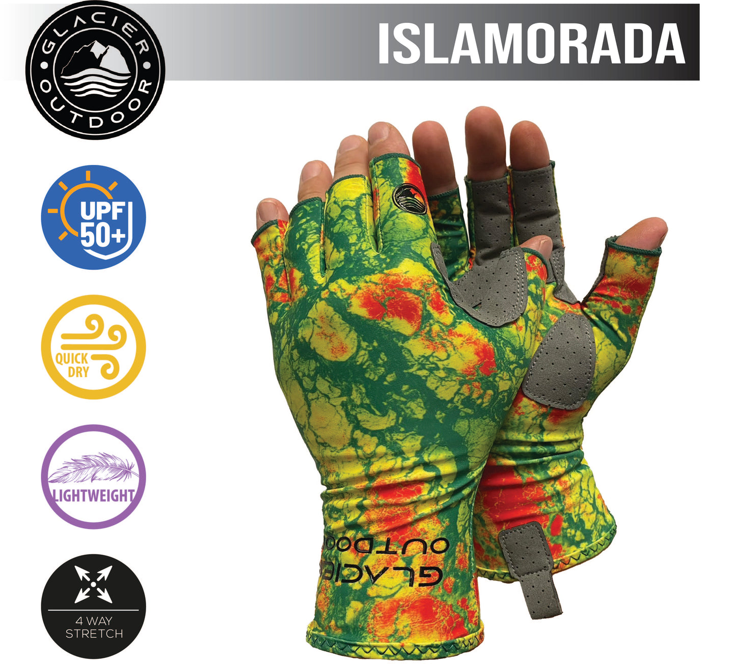 Islamorada Sun Glove - Rasta