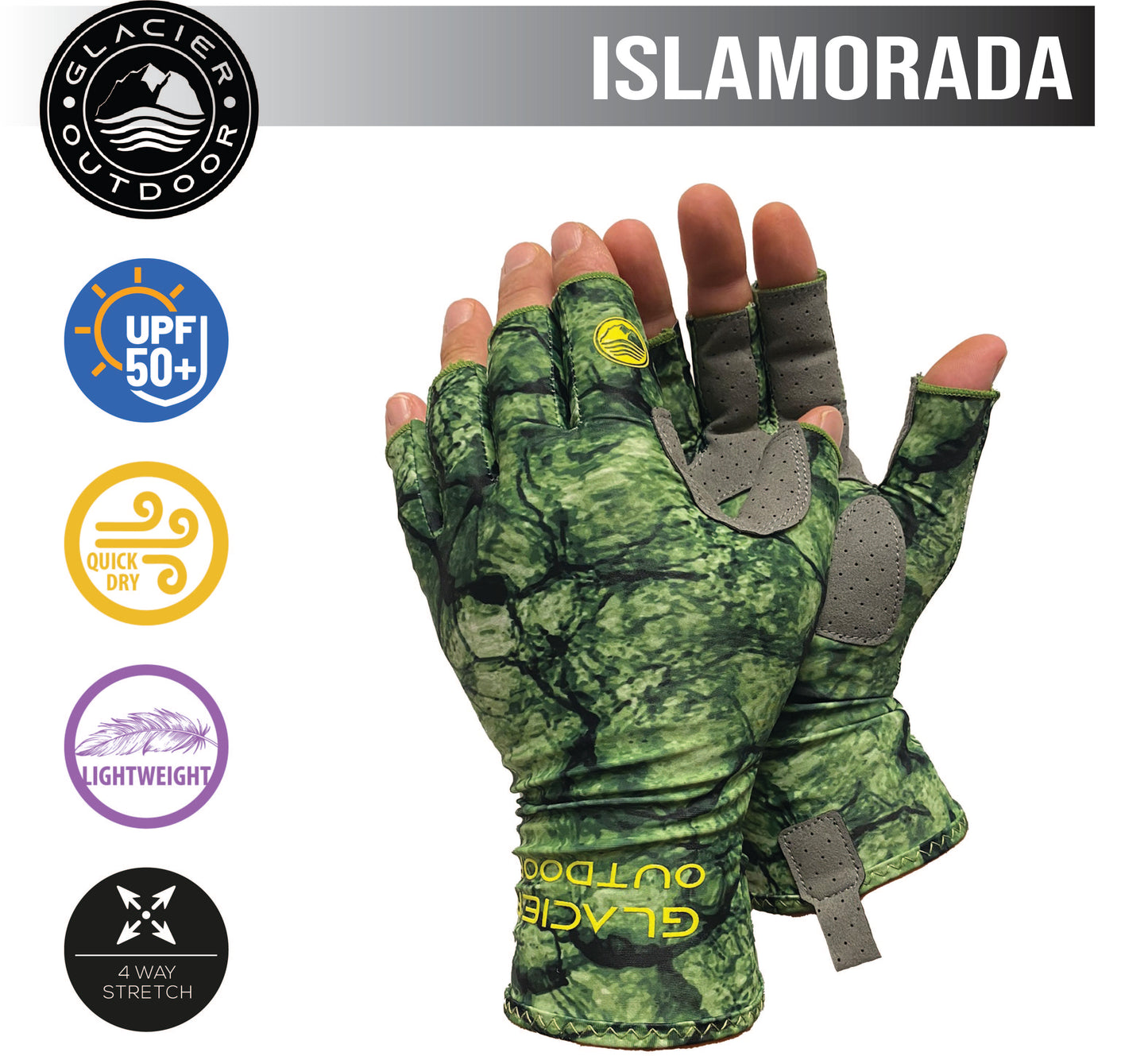 Islamorada Sun Glove - Gator Green