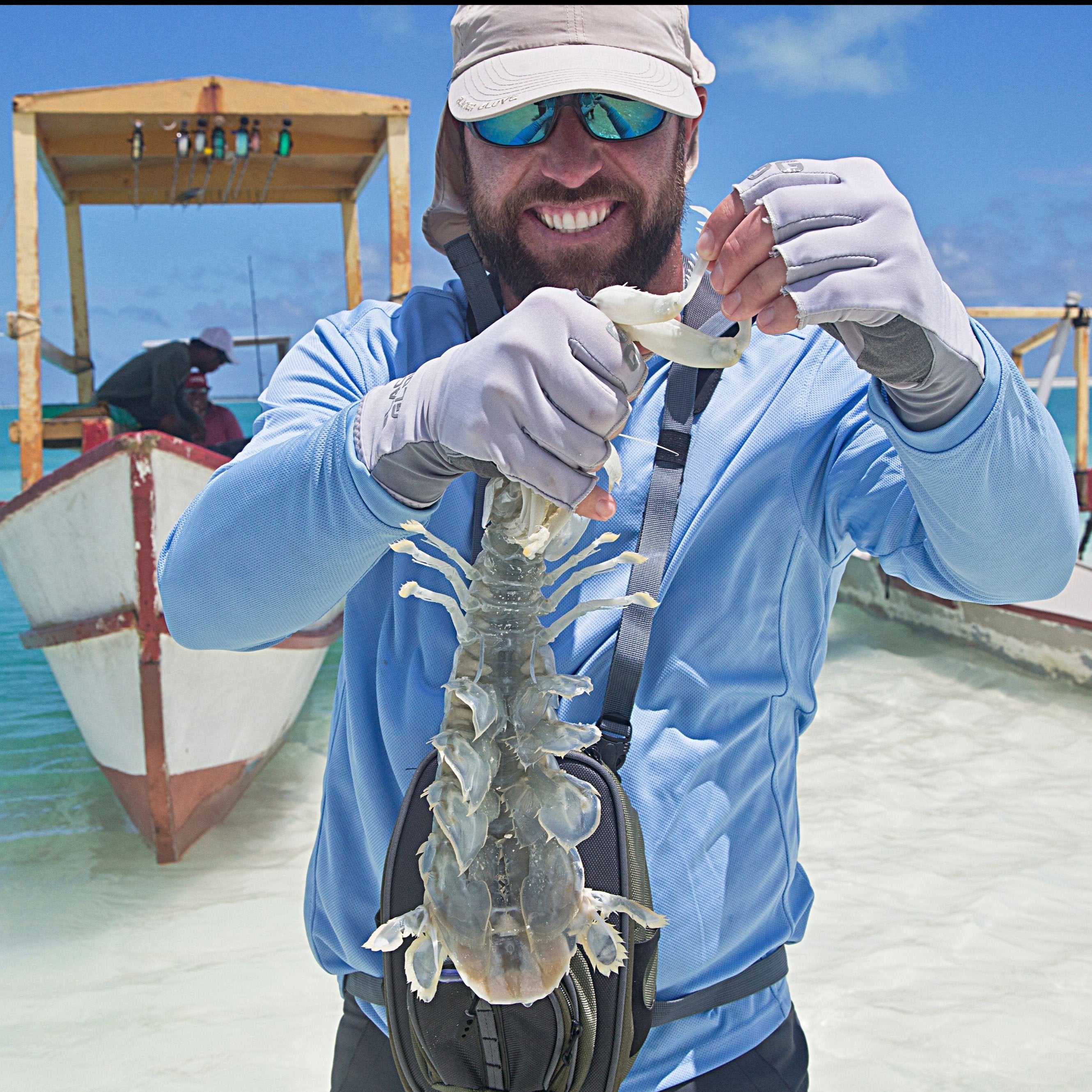 Guanti Mezze Dita Guanti Da Sole Senza Dita Glacier Glove Islamorada - In Pelle, Protezione UV, Verde Acqua Guanti Senza Dita Glacier Glove - Foto 8