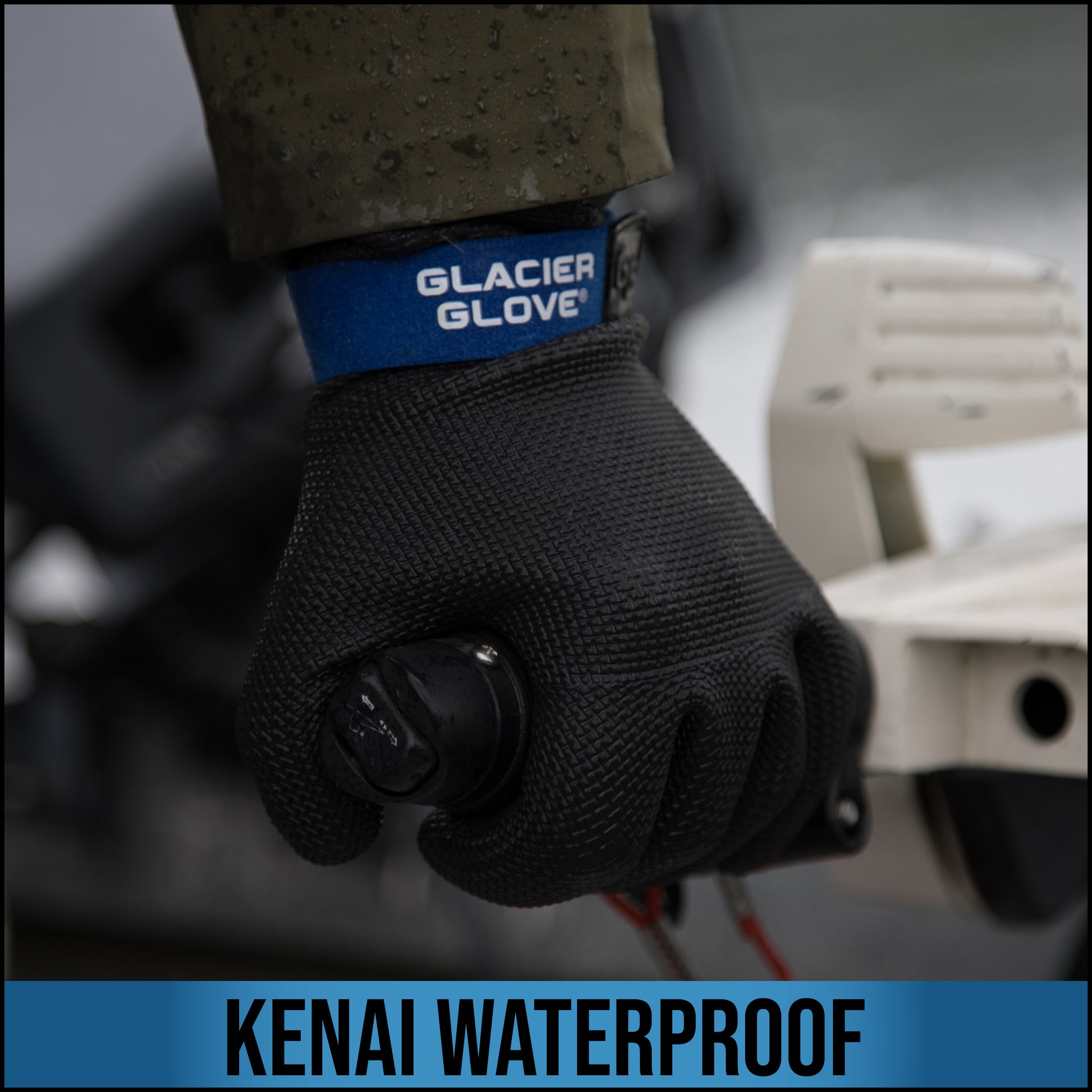 Glacier Glove Bristol Bay Full Finger Waterproof Gloves - Black