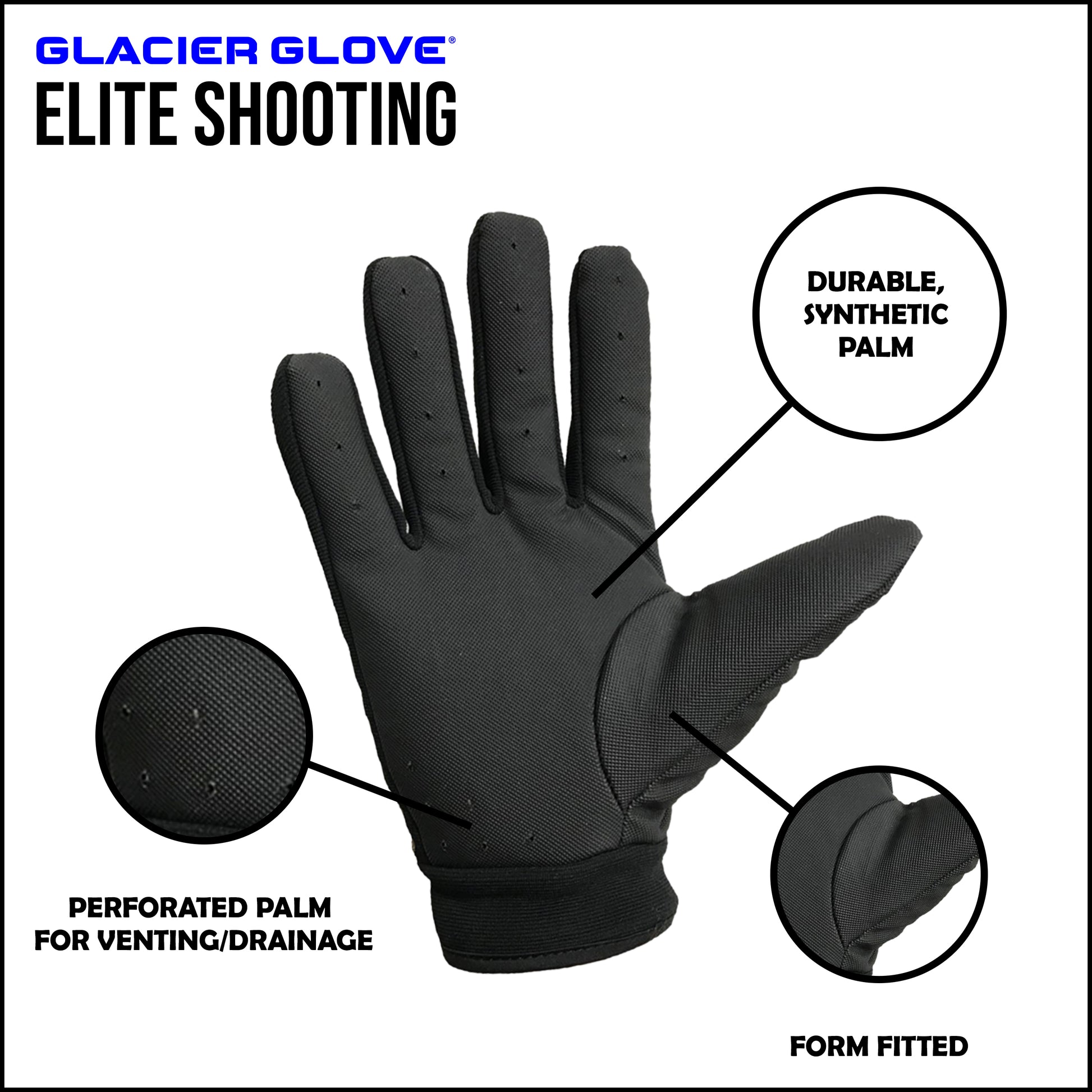 Glacier Glove Lightweight Shooting Glove, Realtree , Large