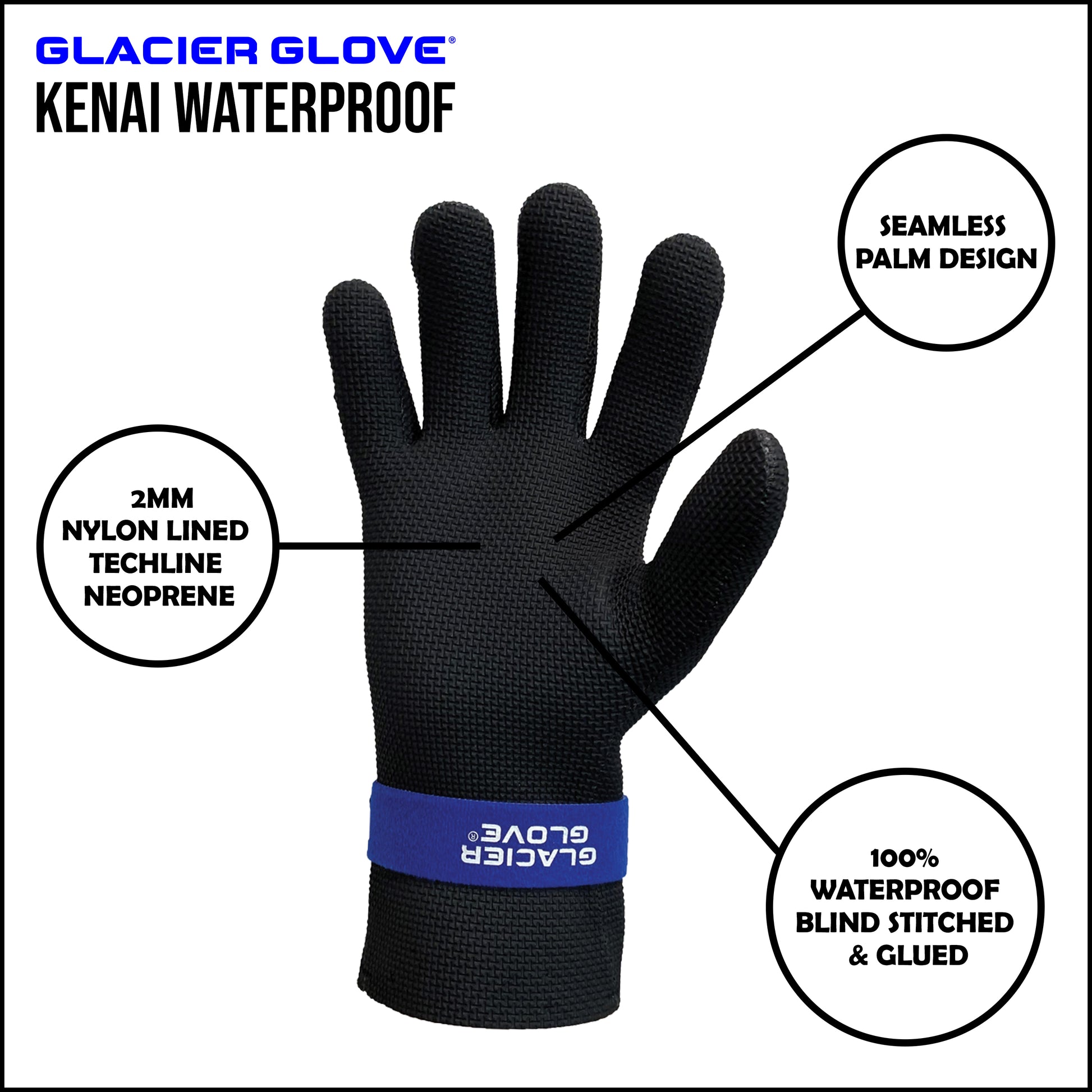 Outdoor Waterproof Neoprene Gloves for Winter Touch Screen and