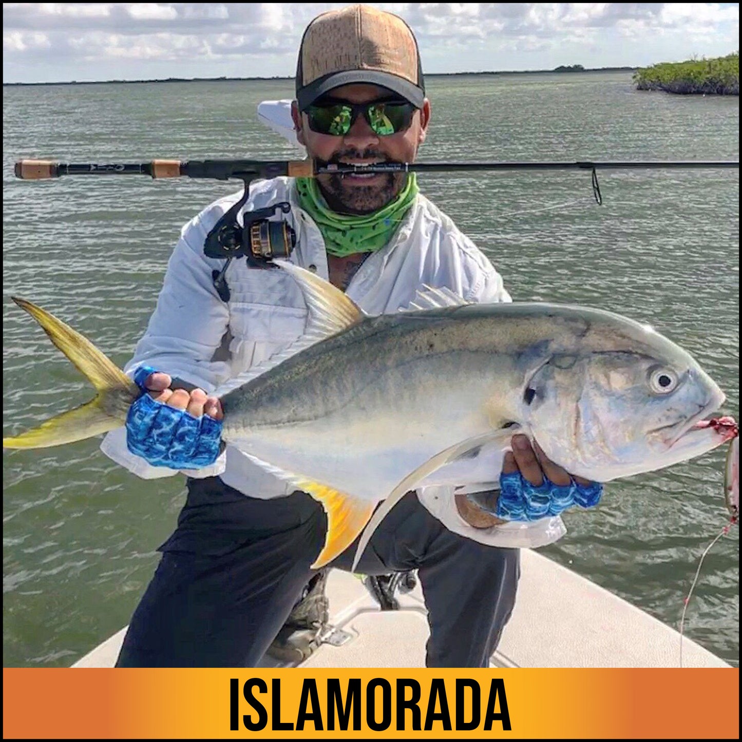 The Islamorada Sun Glove is the most popular fishing model in our sun protection line. Independently tested and verified, it is rated at the maximum protection of UPF 50+. Providing both hand and wrist protection, this glove is great for any of your outdoor adventures.