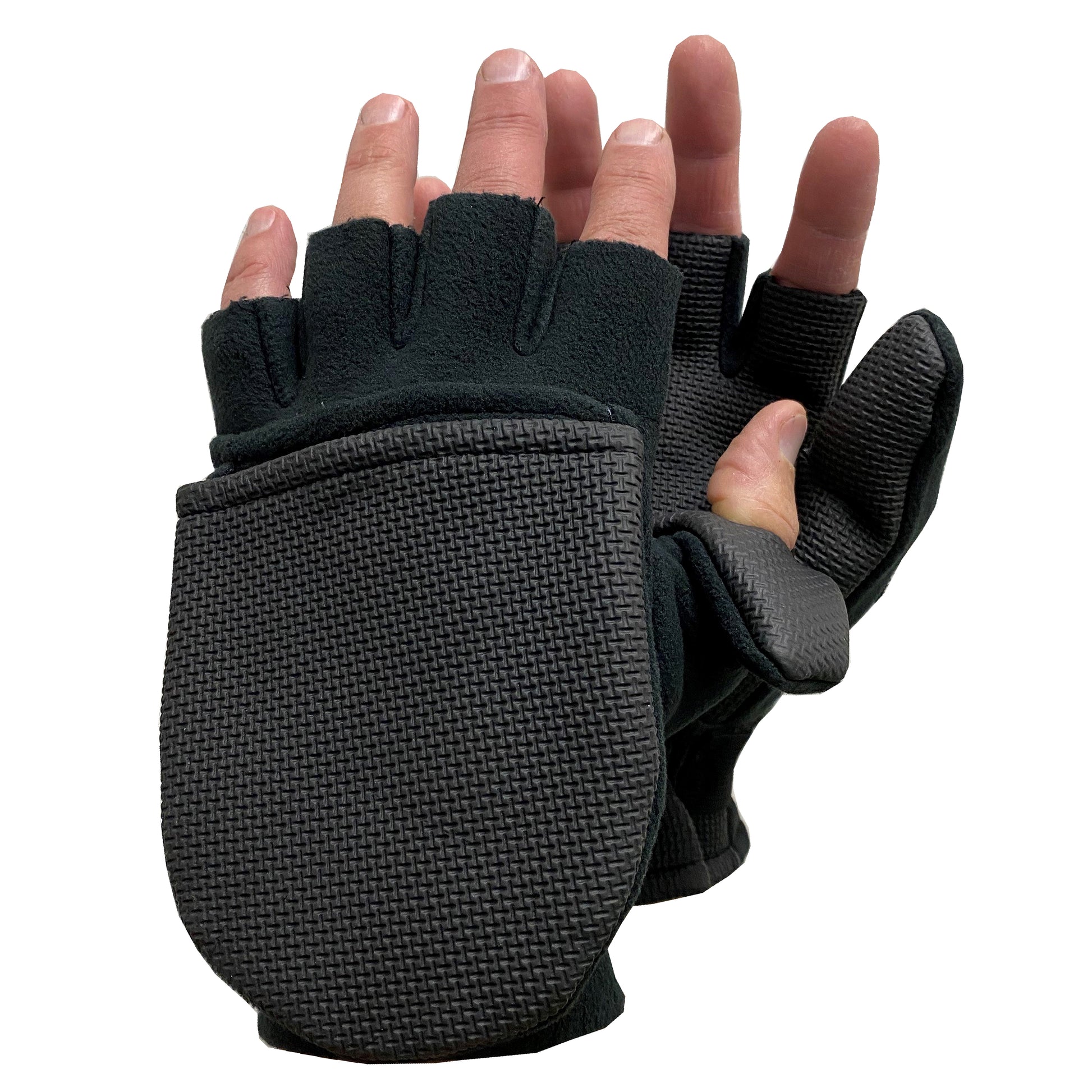 GLACIER Hybrid Angler Fleece Lined Neoprene Fishing Gloves